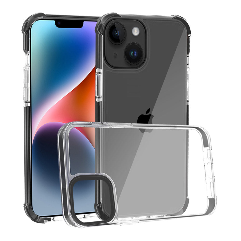 ARMOR-X iPhone 14 Plus Military Grade Shockproof Drop Proof Cover. Transparent back cover offers invisible scratch-resistance.