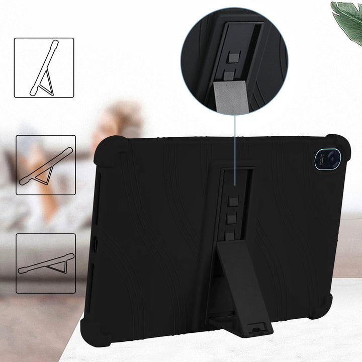 ARMOR-X Huawei Honor Pad 8 2022 ( HEY-W09 ) Soft silicone shockproof protective case. Built-in adjustable kickstand convenient for providing different viewing angles when watching videos, texting, gaming or learning etc.