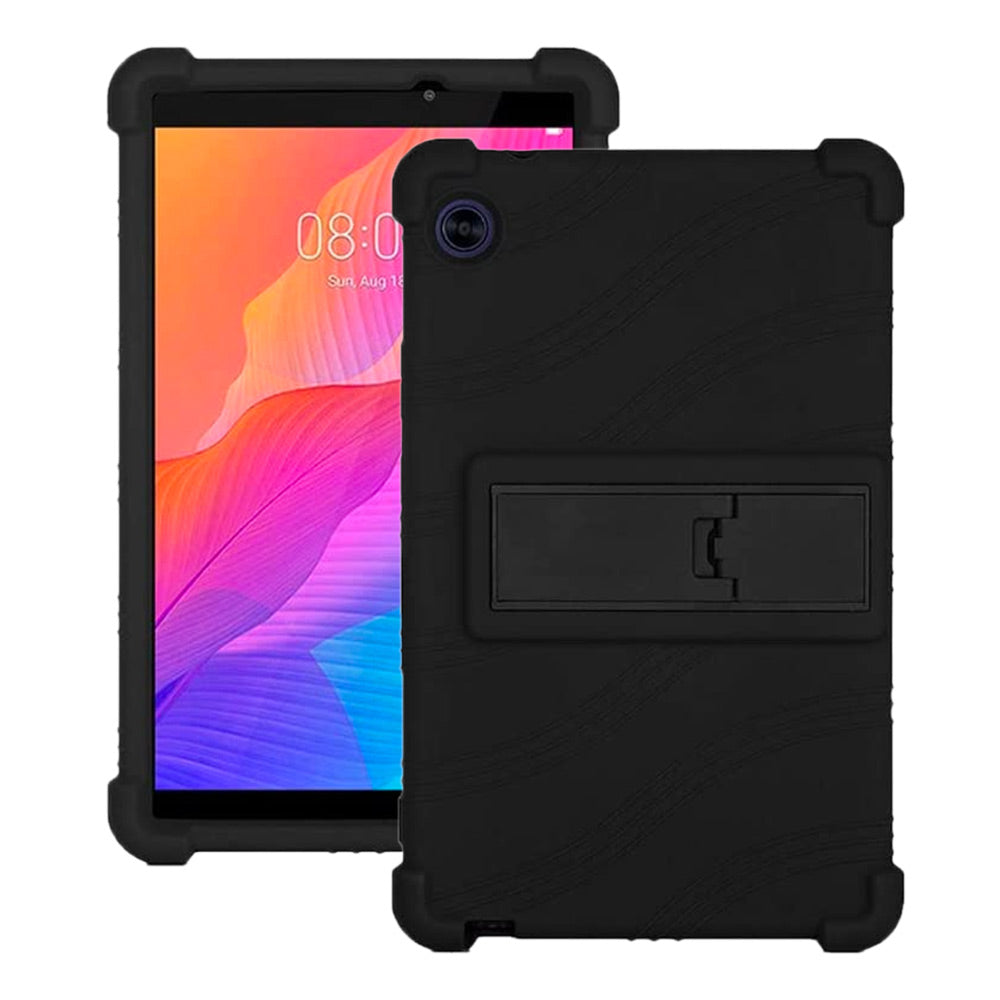 ARMOR-X Huawei MatePad T8 8.0 Soft silicone shockproof protective case with kick-stand.