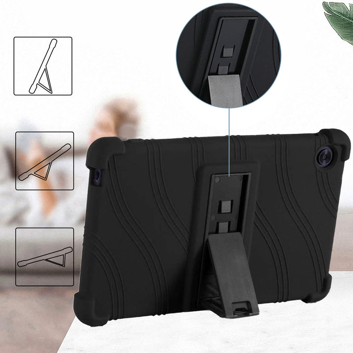 ARMOR-X Huawei MatePad T8 8.0 Soft silicone shockproof protective case. Built-in adjustable kickstand convenient for providing different viewing angles when watching videos, texting, gaming or learning etc.
