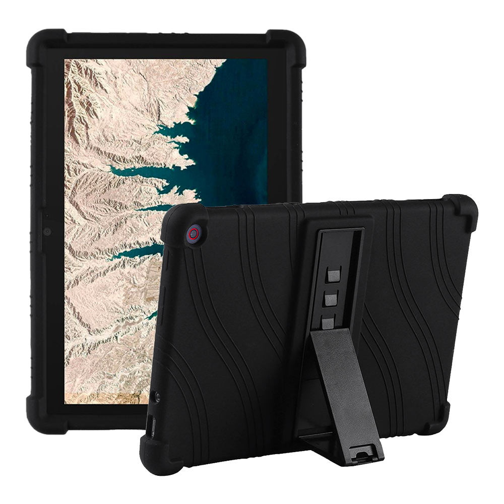 ARMOR-X Lenovo 10e Chromebook Tablet Soft silicone shockproof protective case with kick-stand.