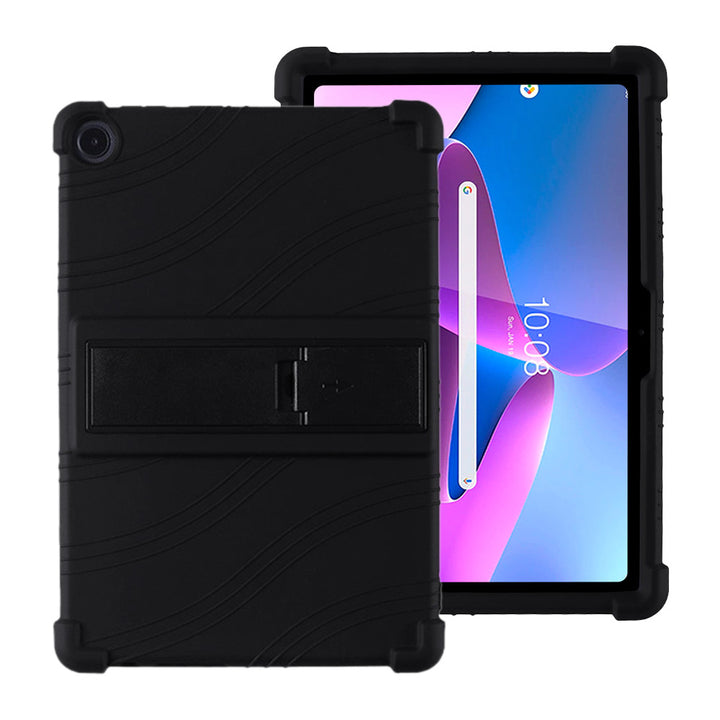 ARMOR-X Lenovo Tab M10 ( Gen3 ) TB328 Soft silicone shockproof protective case with kick-stand.