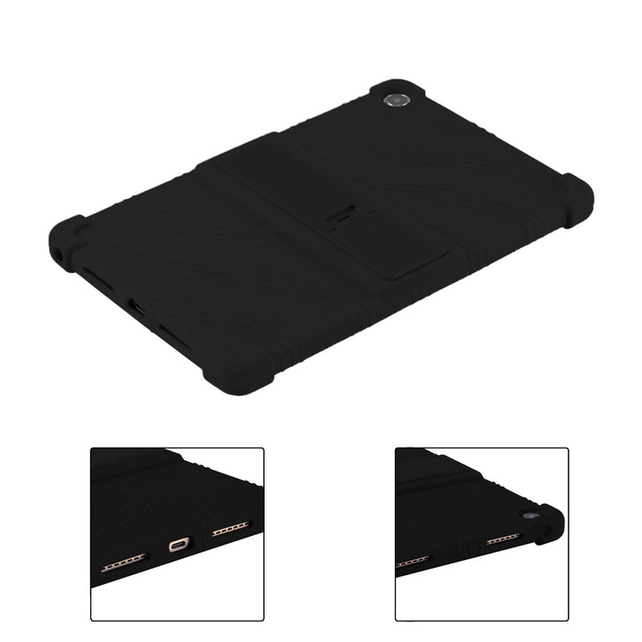 ARMOR-X Lenovo Tab M10 Plus 10.6 ( Gen3 ) TB125FU Soft silicone shockproof protective case with kick-stand. Cover all the edges and corners to offer full protection all around the device.