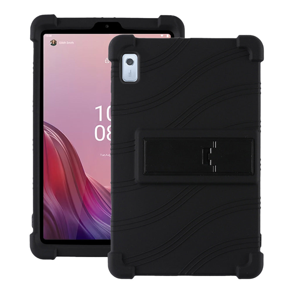 ARMOR-X Lenovo Tab M9 TB310 Soft silicone shockproof protective case with kick-stand.