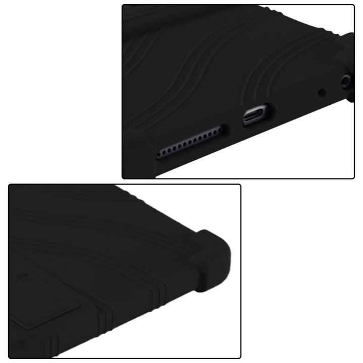 ARMOR-X Lenovo Tab M9 TB310 Soft silicone shockproof protective case with kick-stand. Cover all the edges and corners to offer full protection all around the device.