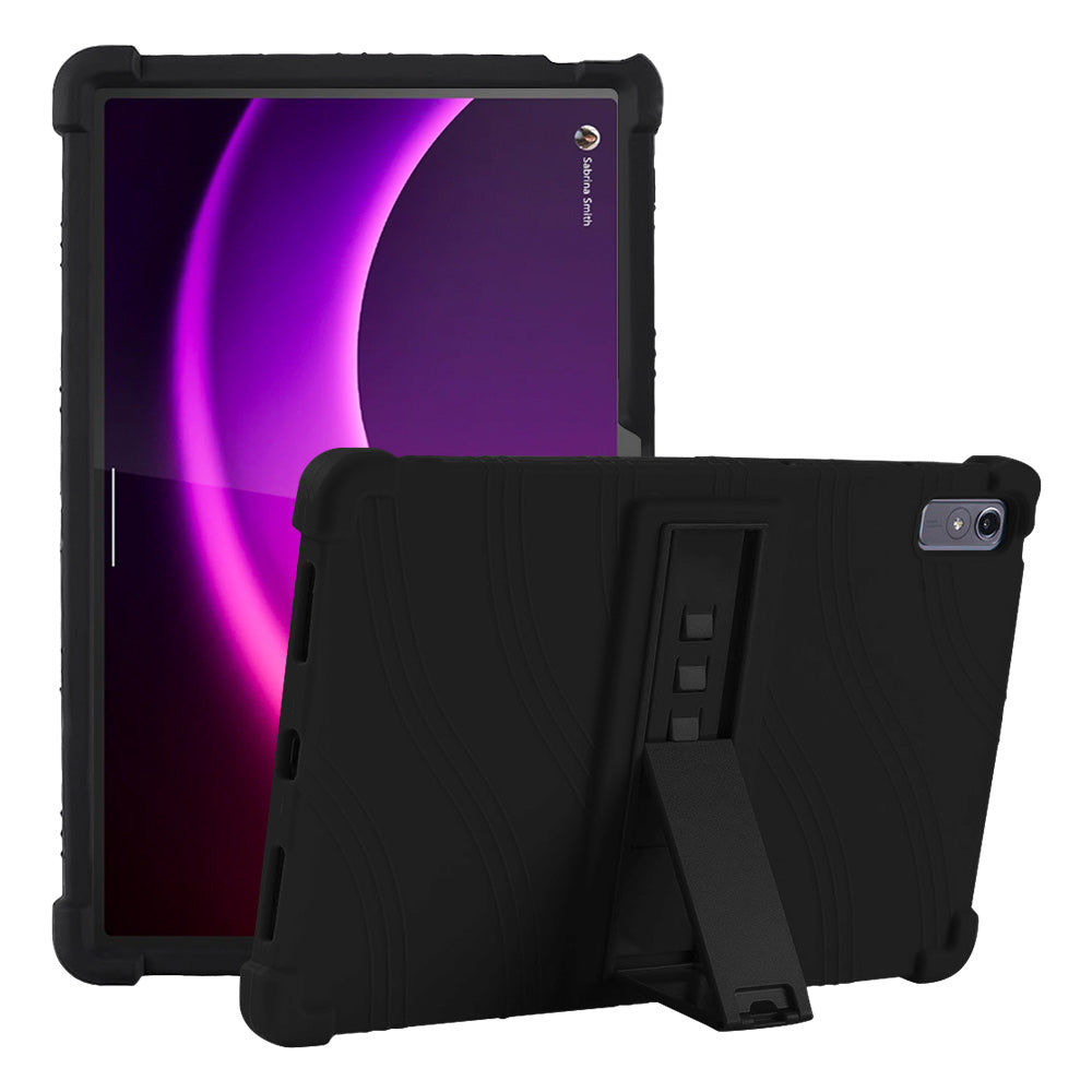 ARMOR-X Lenovo Tab P11 Gen 2 TB350 Soft silicone shockproof protective case with kick-stand.