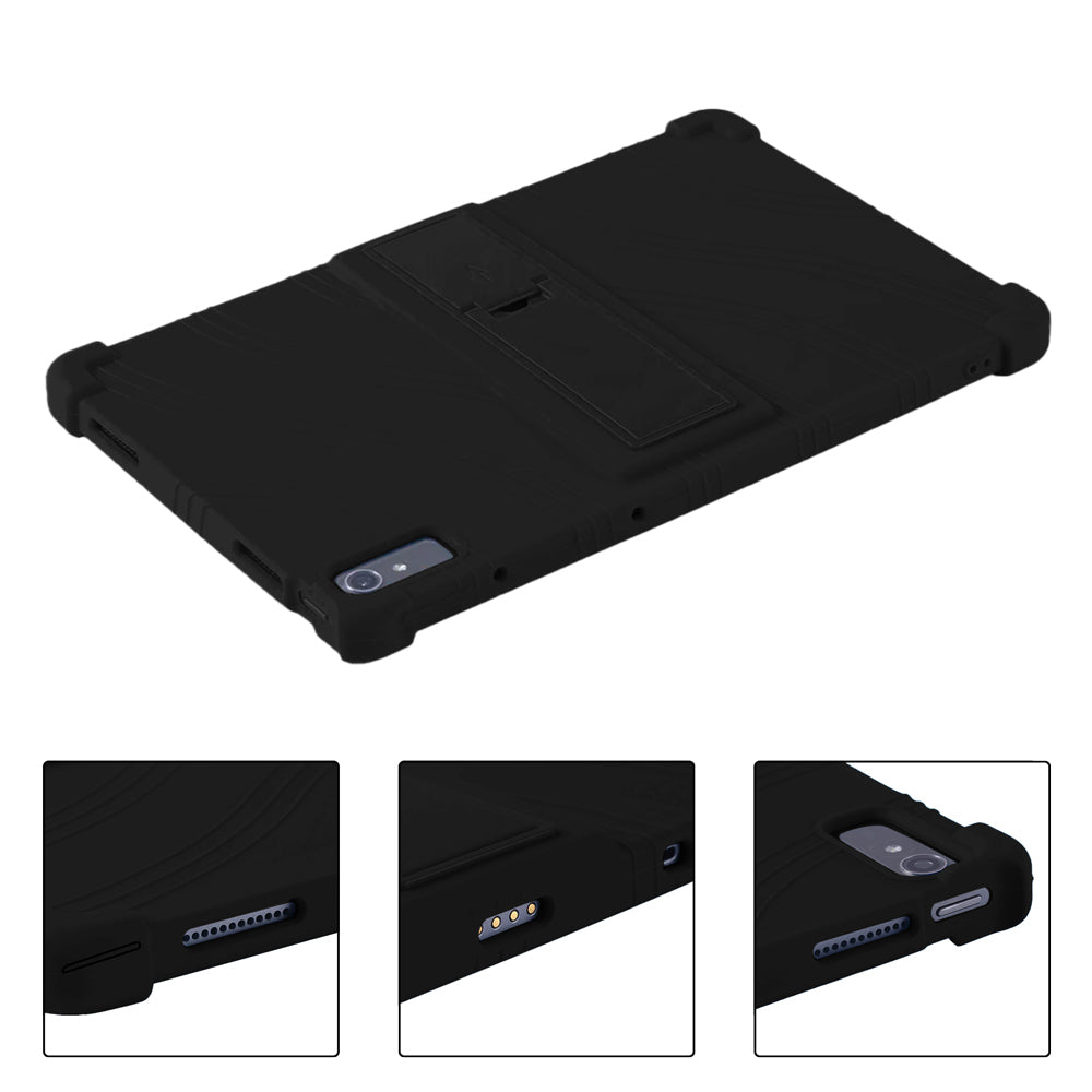 ARMOR-X Lenovo Tab P11 Gen 2 TB350 Soft silicone shockproof protective case with kick-stand. Cover all the edges and corners to offer full protection all around the device.