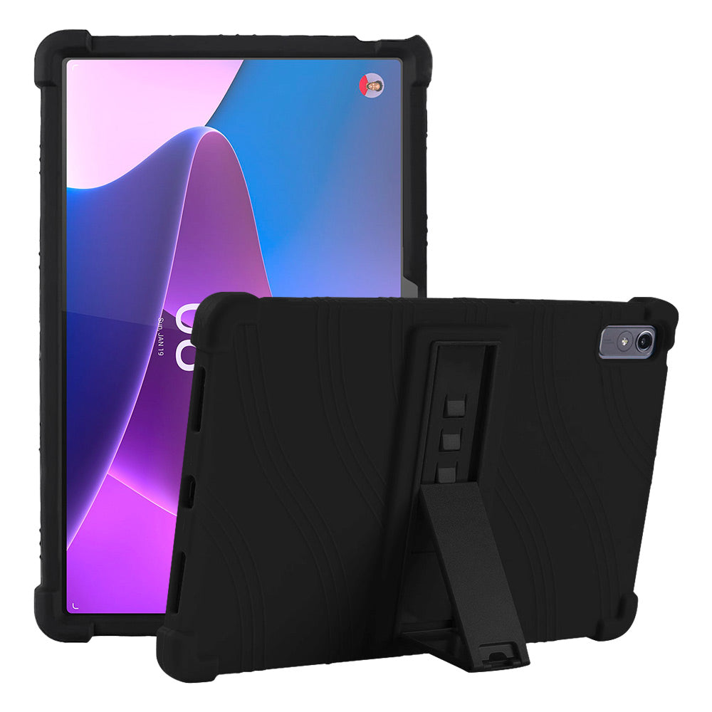 ARMOR-X Lenovo Tab P11 Pro Gen 2 TB132FU Soft silicone shockproof protective case with kick-stand.