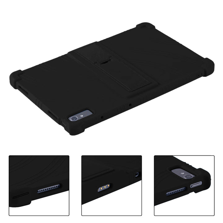 ARMOR-X Lenovo Tab P11 Pro Gen 2 TB132FU Soft silicone shockproof protective case with kick-stand. Cover all the edges and corners to offer full protection all around the device.
