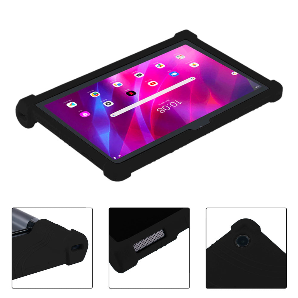 ARMOR-X Lenovo Yoga Tab 11 YT-J706F Soft silicone shockproof protective case with kick-stand. Cover all the edges and corners to offer full protection all around the device.