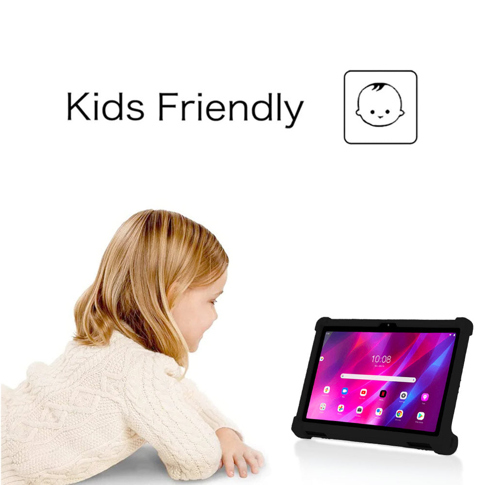 ARMOR-X Lenovo Yoga Tab 11 YT-J706F Soft silicone shockproof protective case with kick-stand. Made from a kid-safe, anti-slip, soft silicone material.