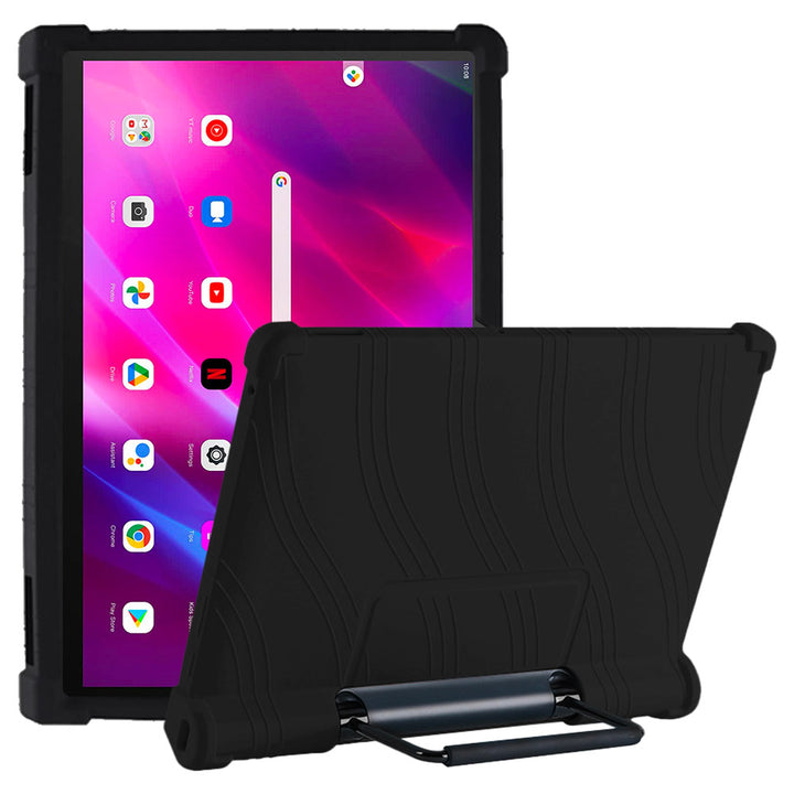 ARMOR-X Lenovo Yoga Tab 13 YT-K606F Soft silicone shockproof protective case with kick-stand.