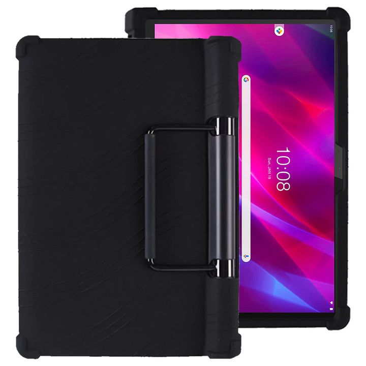 ARMOR-X Lenovo Yoga Tab 13 YT-K606F Soft silicone shockproof protective case with kick-stand.