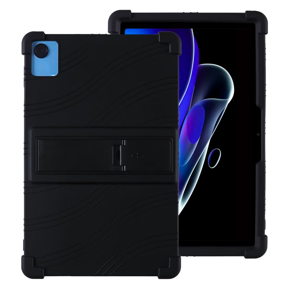 ARMOR-X Oppo Realme Pad X Soft silicone shockproof protective case with kick-stand.