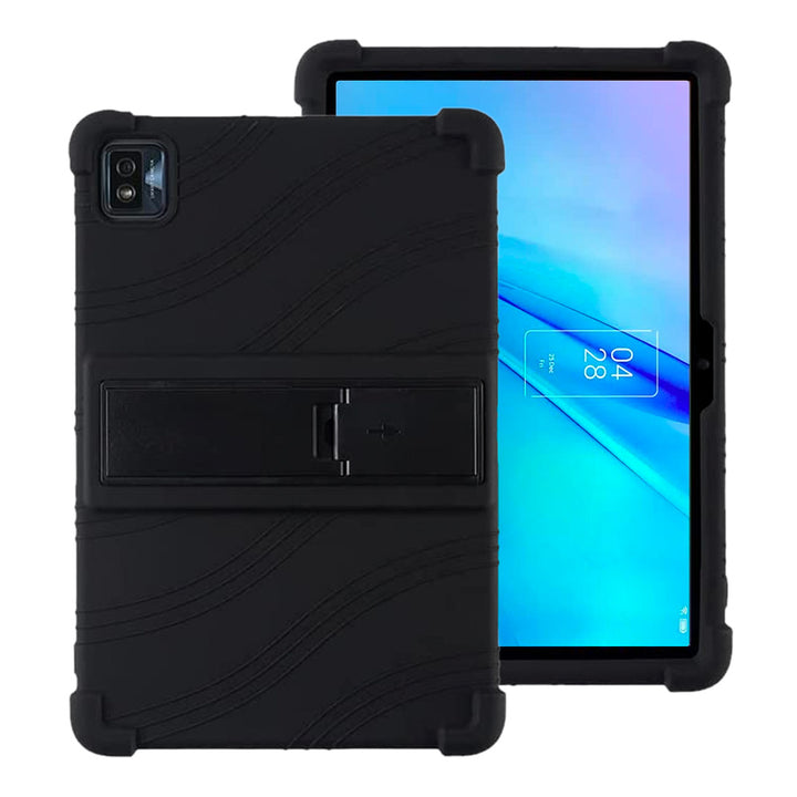 ARMOR-X TCL Tab 10s 9081X 10.1 Soft silicone shockproof protective case with kick-stand.