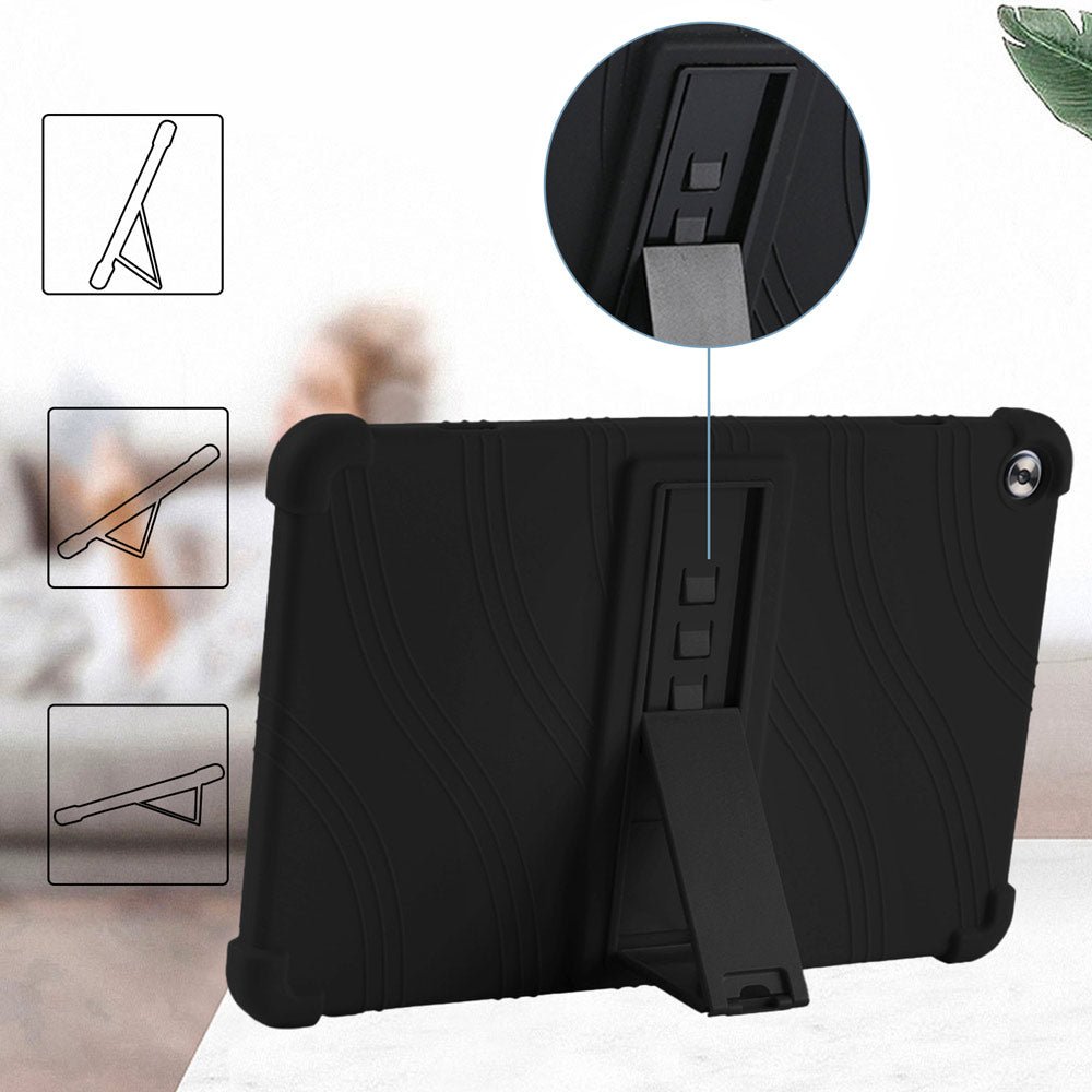 ARMOR-X Teclast T50 Soft silicone shockproof protective case. Built-in adjustable kickstand convenient for providing different viewing angles when watching videos, texting, gaming or learning etc.