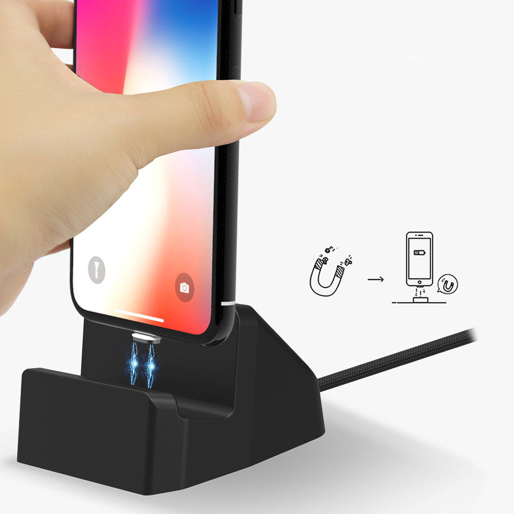 CHR-DK2 | Magnetic Smartphone Charging Dock | TYPE-C • Lightning • Micro