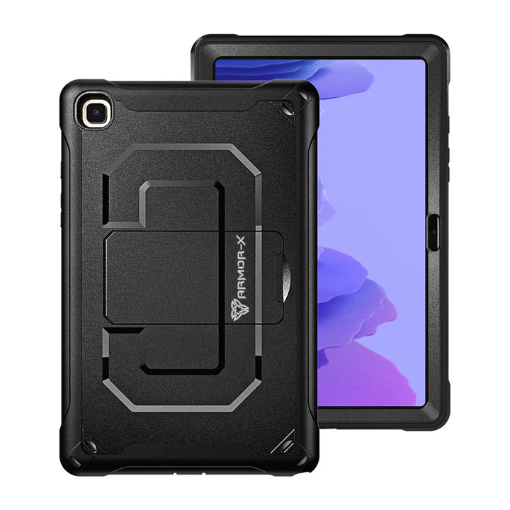 ARMOR-X Samsung Galaxy Tab A7 10.4 SM-T500 T505 T507 (2020) / A7 10.4 SM-T509 (2022) Dual layers shockproof rugged case with kick-stand & Pen Holder.