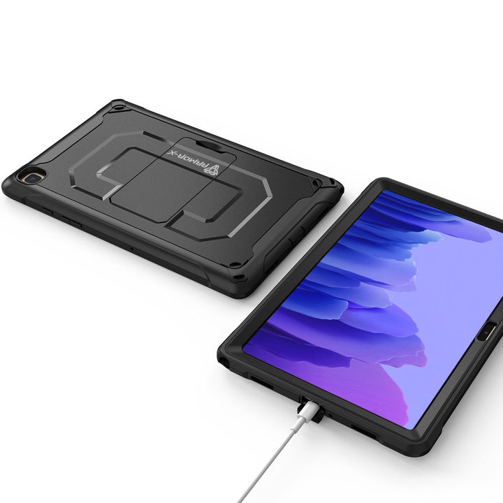 ARMOR-X Samsung Galaxy Tab A7 10.4 SM-T500 T505 T507 (2020) / A7 10.4 SM-T509 (2022) Dual layers shockproof rugged case supports charging without taking the case off.