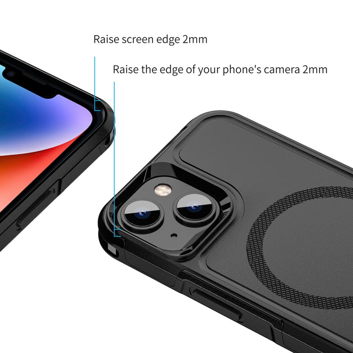 ARMOR-X APPLE iPhone 14 Plus military grade protective case & magnetic case. Raised edge to protect the screen and camera.