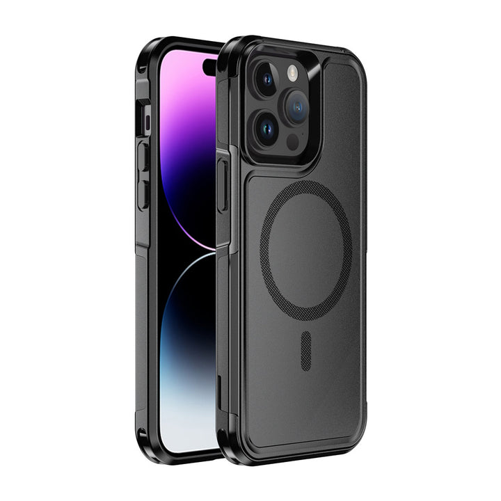 ARMOR-X APPLE iPhone 14 Pro Max military grade protective case & magnetic case, supports wireless charging.