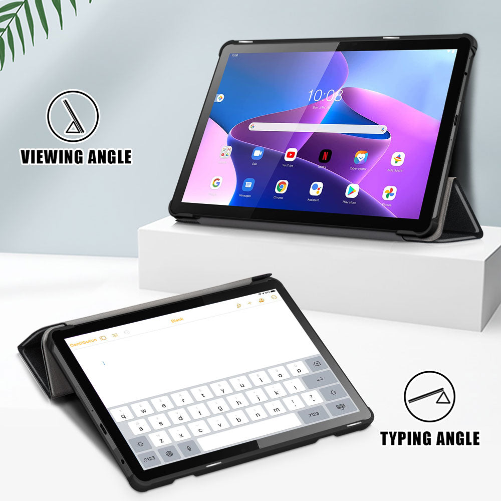 ARMOR-X Lenovo Tab M10 ( Gen3 ) TB328 Smart Tri-Fold Stand Magnetic PU Cover.