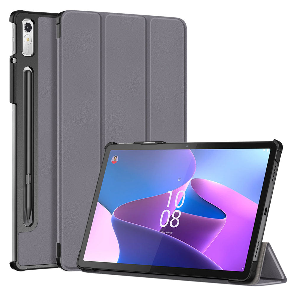 ARMOR-X Lenovo Tab P11 Pro Gen 2 TB132FU shockproof case, impact protection cover. Smart Tri-Fold Stand Magnetic PU Cover. Hand free typing, drawing, video watching.