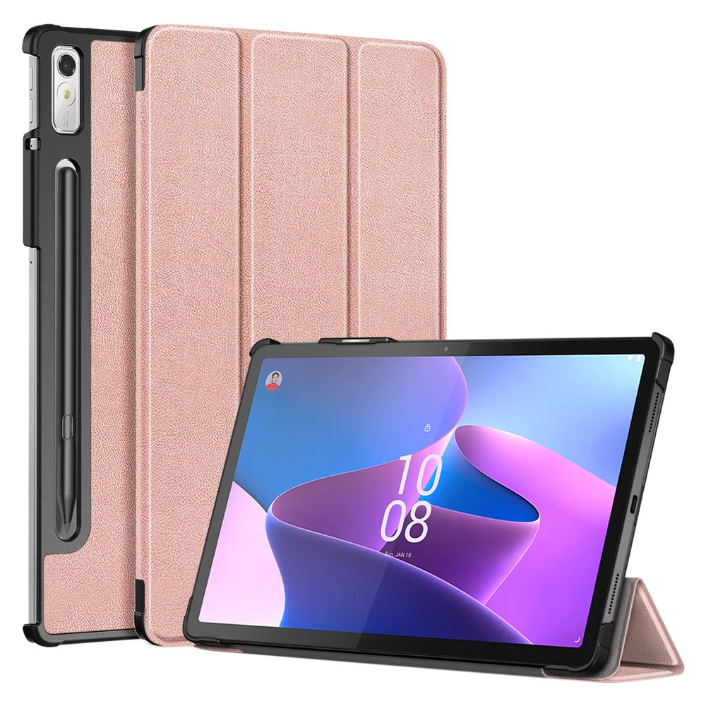 ARMOR-X Lenovo Tab P11 Pro Gen 2 TB132FU shockproof case, impact protection cover. Smart Tri-Fold Stand Magnetic PU Cover. Hand free typing, drawing, video watching.