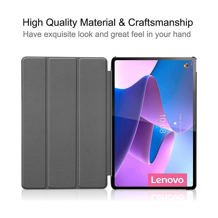 ARMOR-X Lenovo Tab P12 Pro TB-Q706F shockproof case, impact protection cover. Smart Tri-Fold Stand Magnetic PU Cover. high quality material & craftsmanship.