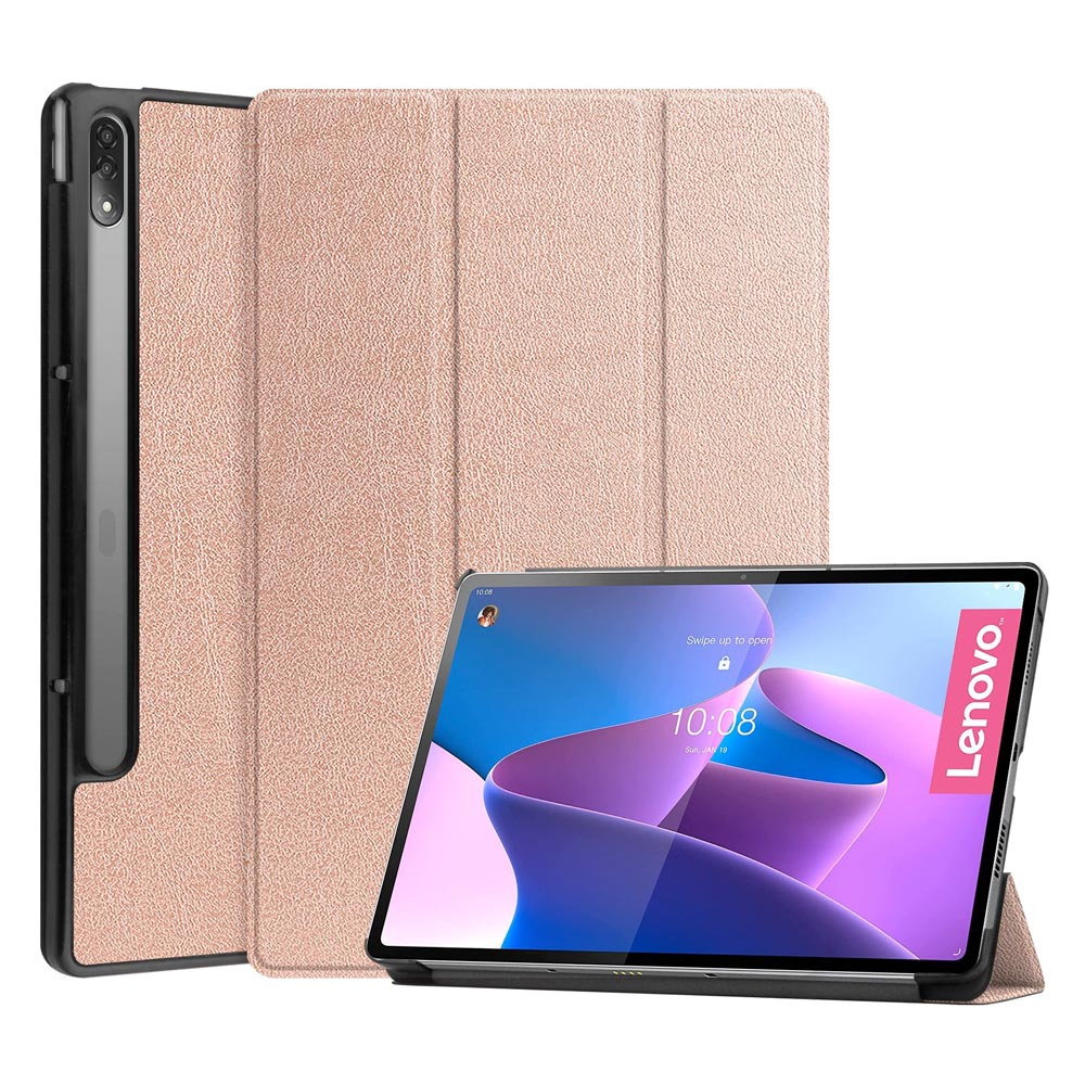 CVR-LN-P12PRO | Lenovo Tab P12 Pro TB-Q706F | Smart Tri-Fold Stand Magnetic PU Cover