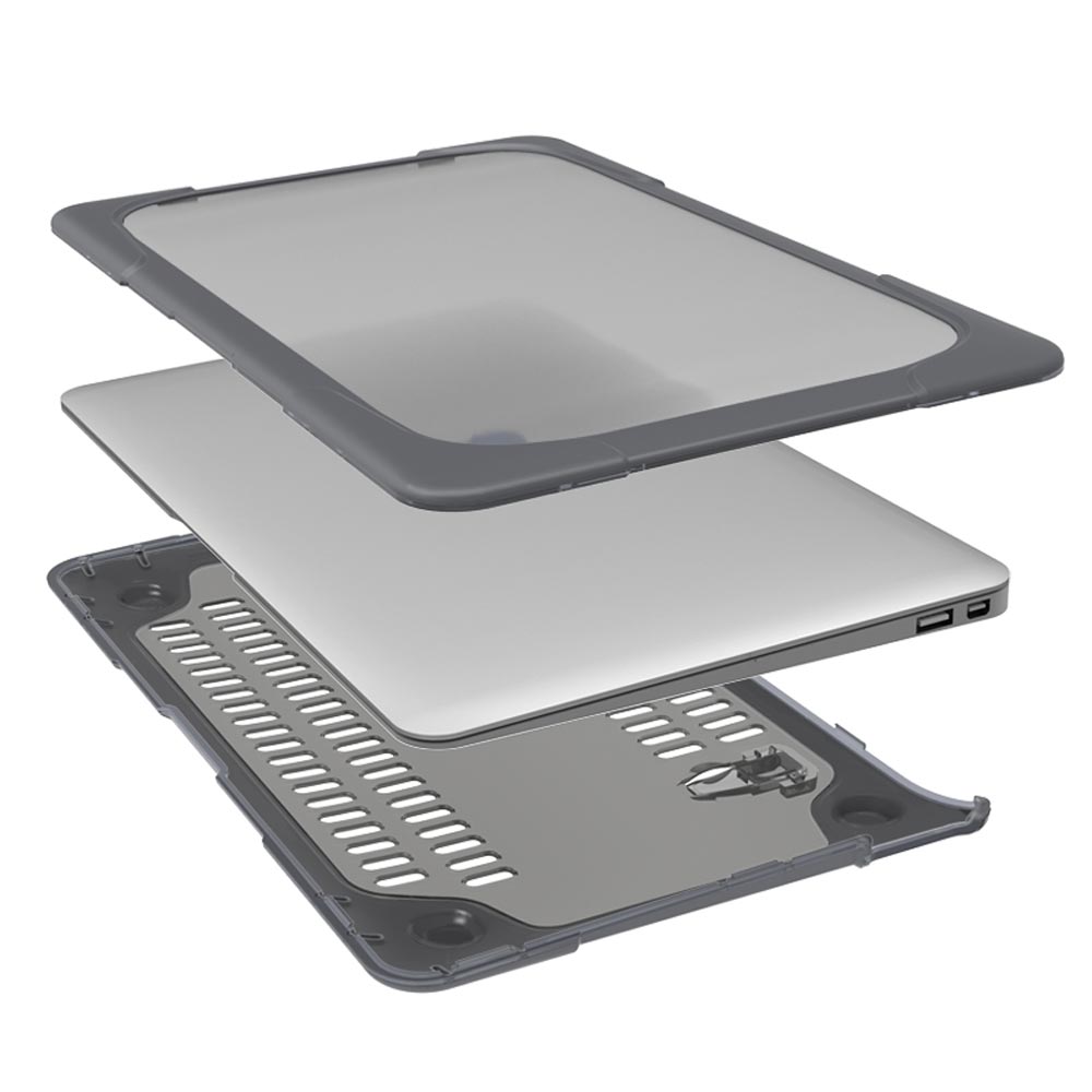 ARMOR-X MacBook Air 11" A1465 / A1370 / MD223 / MD224 / MC505 / MC506 / MC968 / MC969 / MD711 Heavy Duty Slim Hard Shell Dual Layer Protective Cover