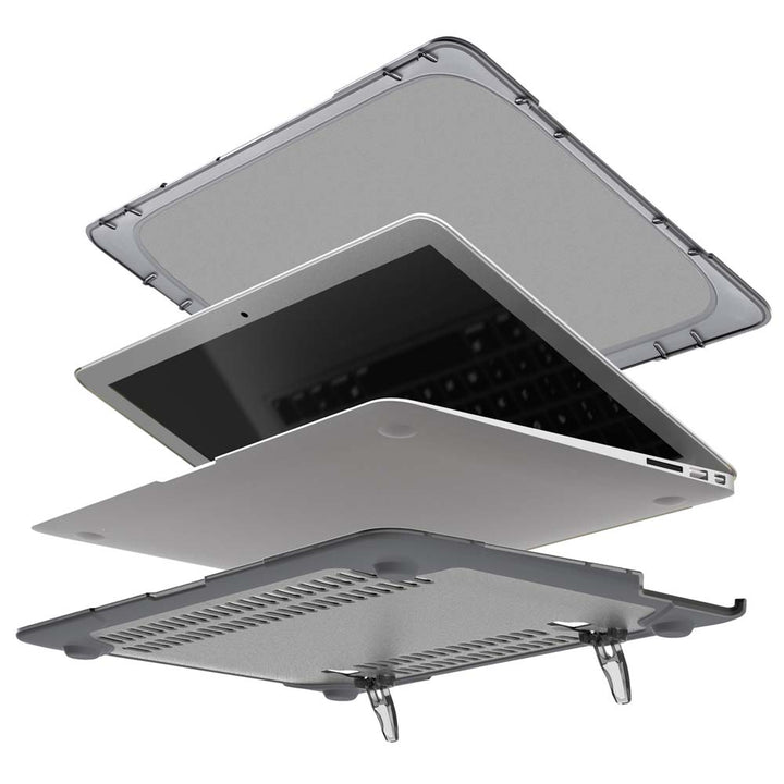 ARMOR-X MacBook Air 13" A1369 / A1466 / MD760 / MD761 / MD231 / MD232 / MD233 / MD234 / MC503 / MC504 / MC965 / MC966 / MB233 / MB234 / MB003 / MB504 / MB543 shockproof cases. Military-Grade Rugged Design with best drop proof protection.