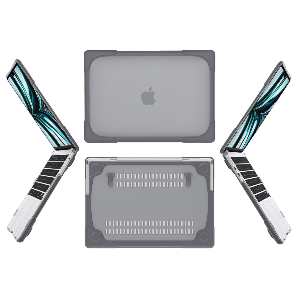 ARMOR-X Macbook Air 13.6" 2022 M2 (A2681) shockproof cases. Military-Grade Rugged Design with best drop proof protection.
