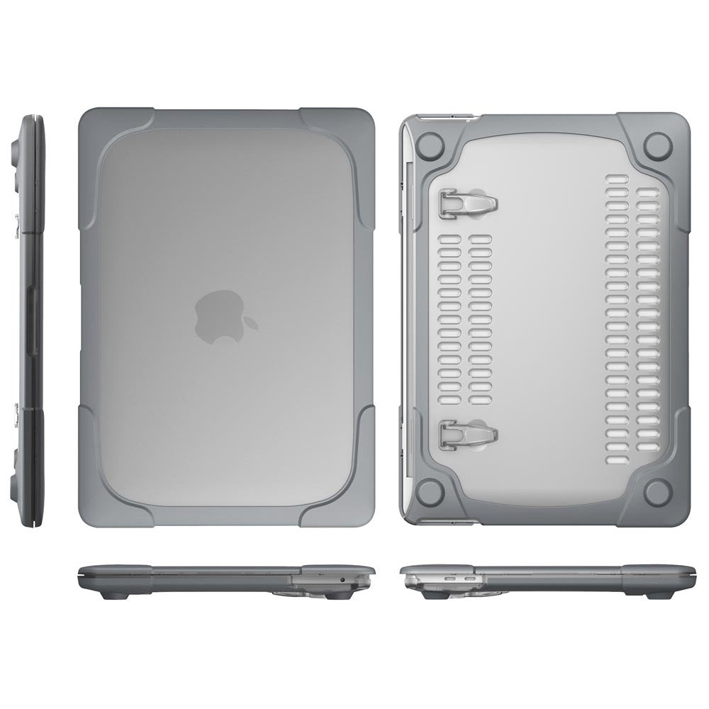 ARMOR-X MacBook Pro 13 inch 2020 / 2022 (A2289 / A2251 / A2338) shockproof cases. Military-Grade Rugged Design with best drop proof protection.