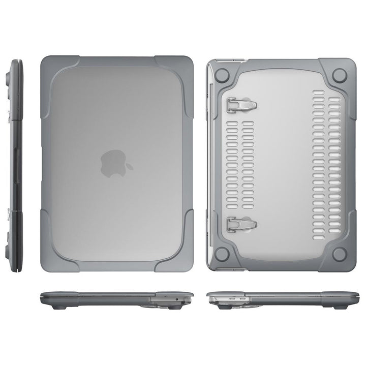 ARMOR-X MacBook Pro 13 inch 2020 / 2022 (A2289 / A2251 / A2338) shockproof cases. Military-Grade Rugged Design with best drop proof protection.