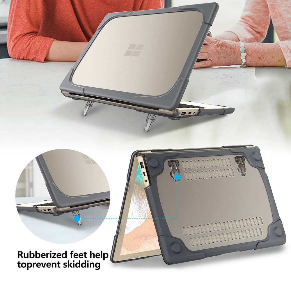 ARMOR-X Microsoft Laptop 13.5" 1868 / 1951 shock proof cases. Comes with a built-in kickstand, bringing better visual experience.