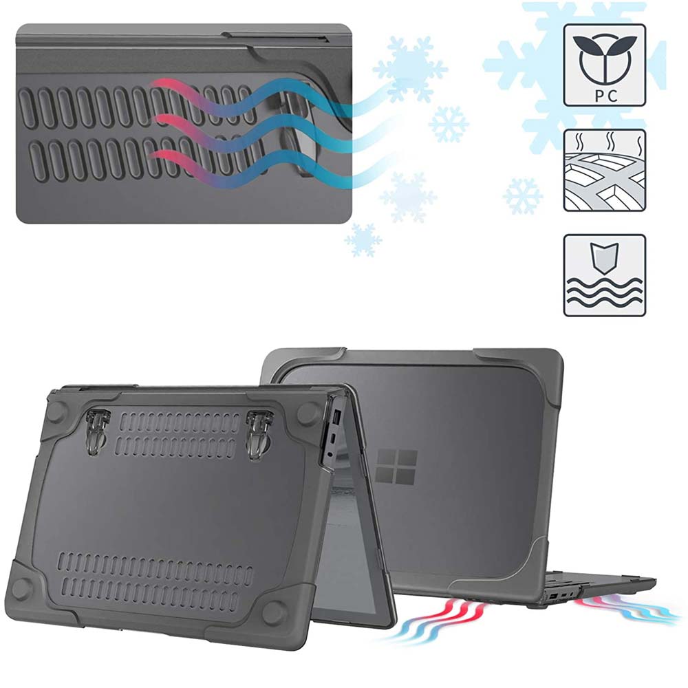 ARMOR-X Microsoft Laptop 15" 1873 / 1953 / 1979 shock proof cases. Fully vented for safe heat disbursement.