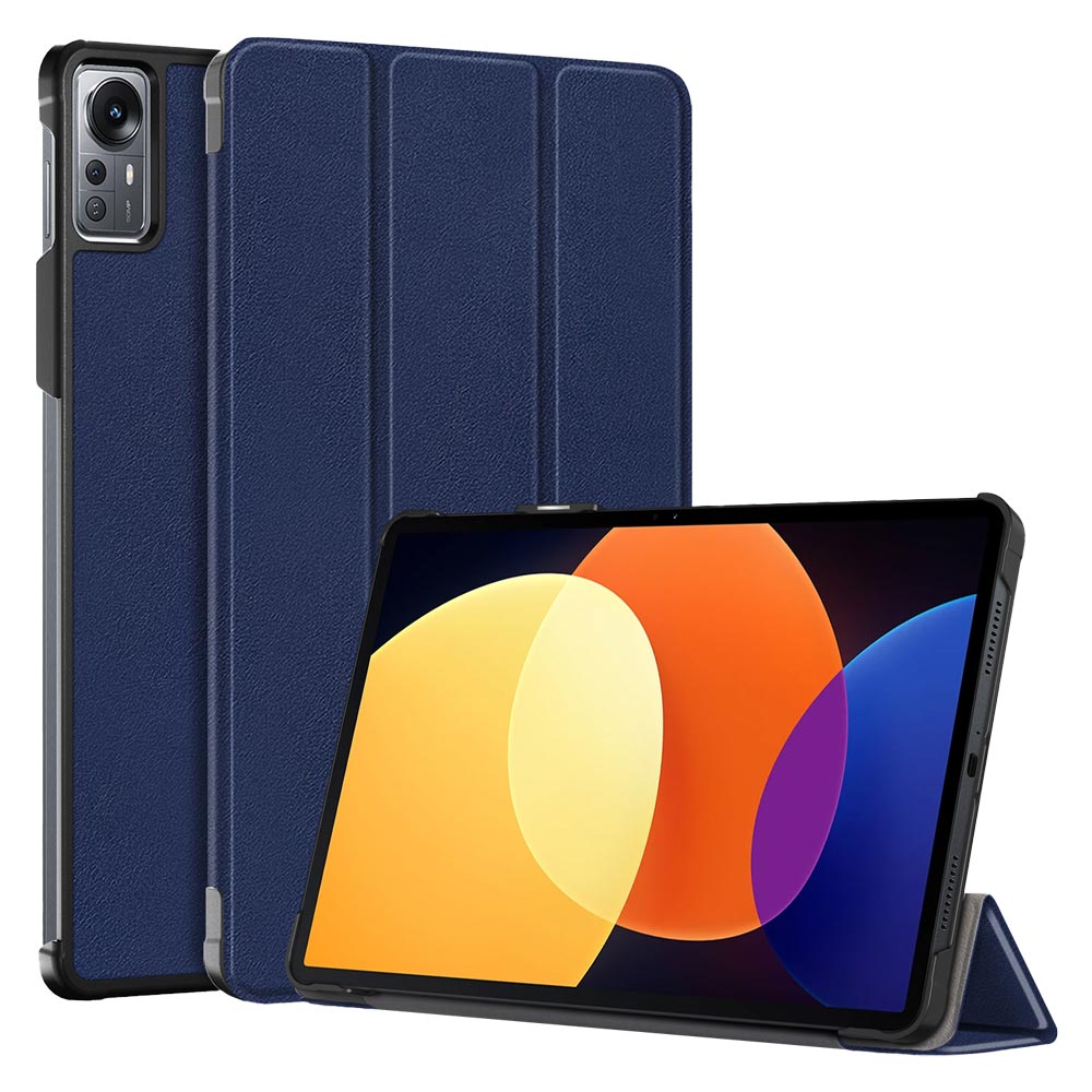 ARMOR-X Xiaomi Mi Pad 5 Pro 12.4" shockproof case, impact protection cover. Smart Tri-Fold Stand Magnetic PU Cover. 