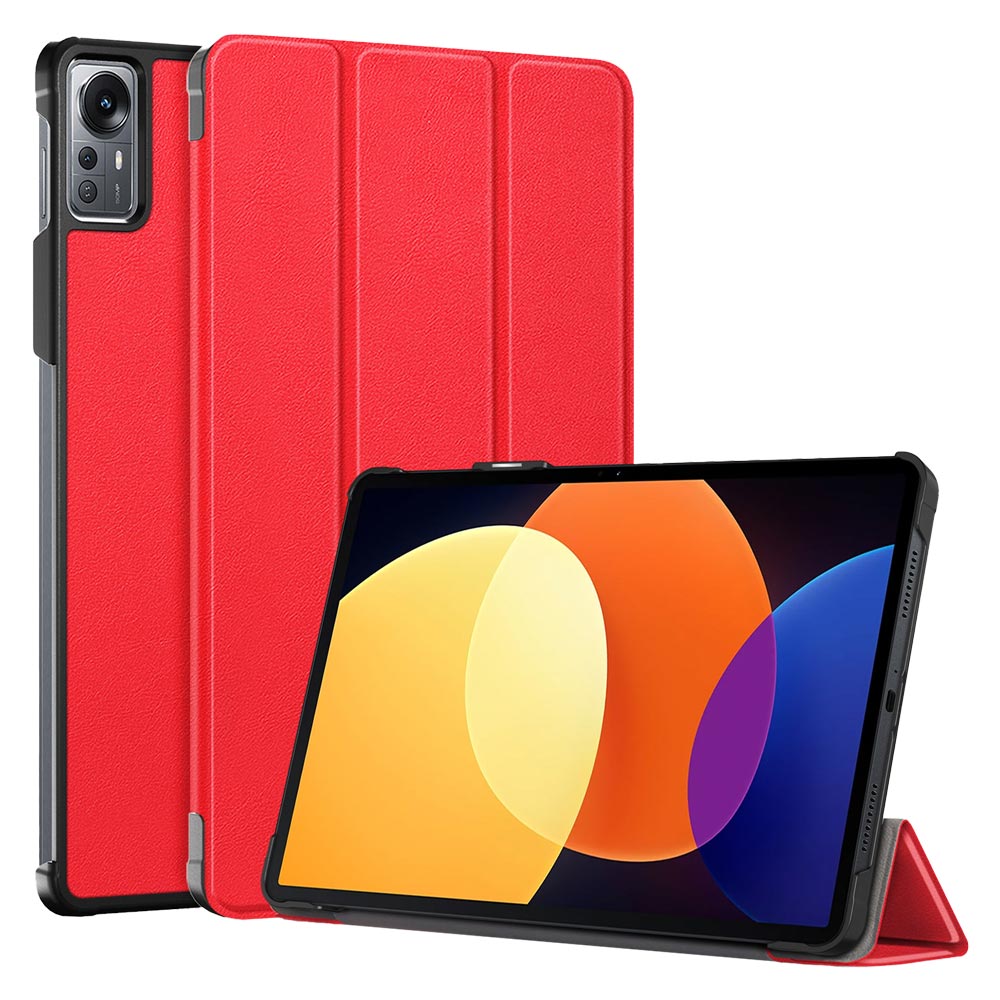 ARMOR-X Xiaomi Mi Pad 5 Pro 12.4" shockproof case, impact protection cover. Smart Tri-Fold Stand Magnetic PU Cover. 