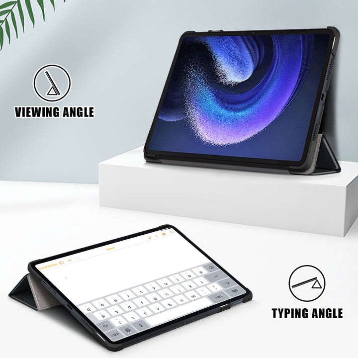 ARMOR-X Xiaomi Pad 6 / 6 Pro Smart Tri-Fold Stand Magnetic PU Cover.