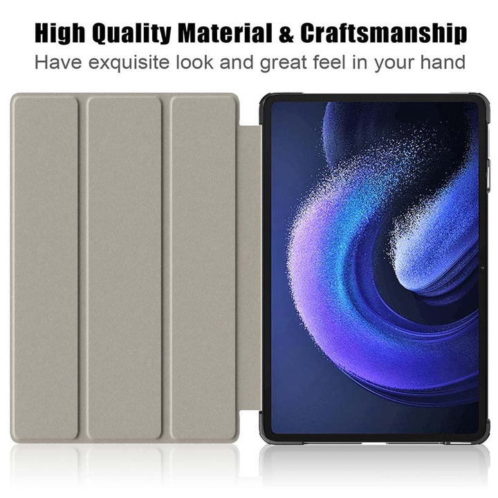 ARMOR-X Xiaomi Pad 6 / 6 Pro Smart Tri-Fold Stand Magnetic PU Cover. With high quality material & craftsmanship.