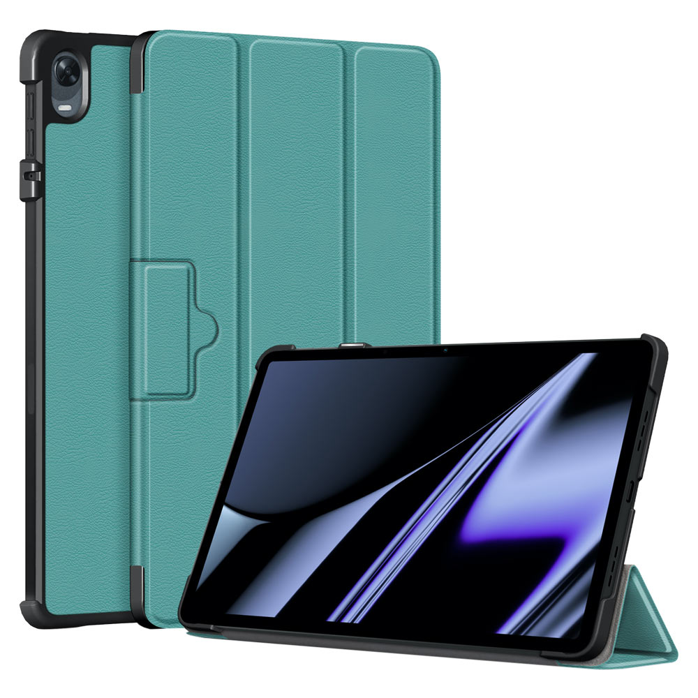 ARMOR-X OPPO Pad shockproof case, impact protection cover. Smart Tri-Fold Stand Magnetic PU Cover. Hand free typing, drawing, video watching.