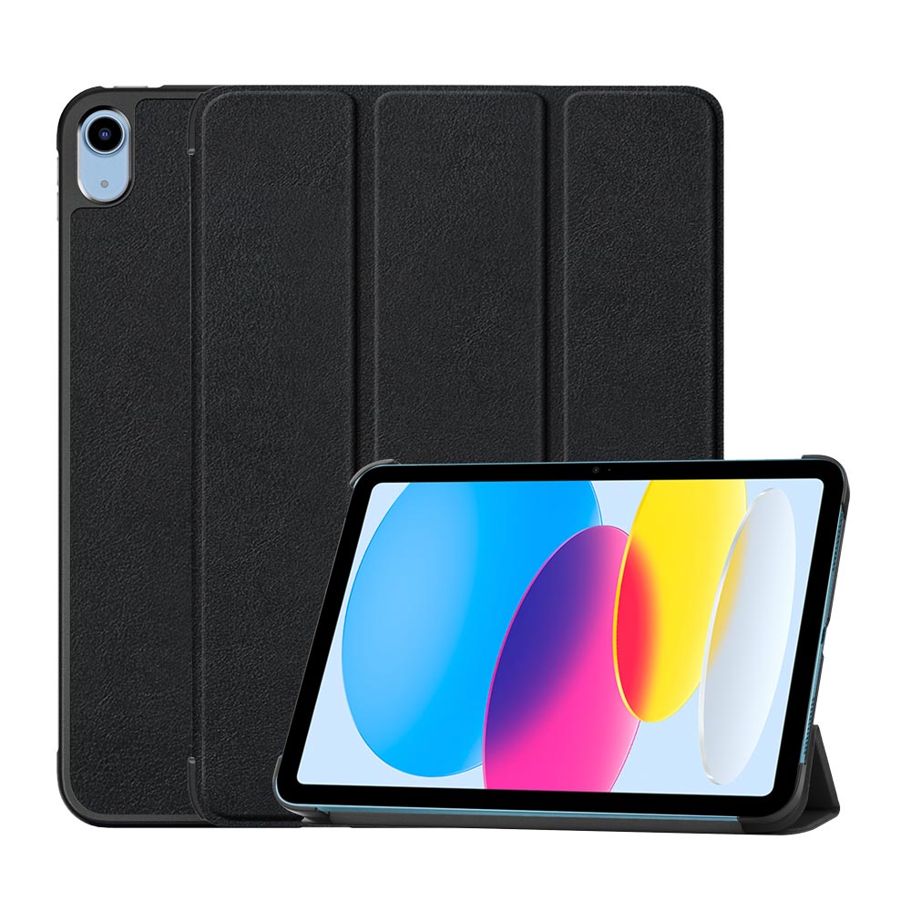 ARMOR-X iPad 10.9 shockproof case, impact protection cover. Smart Tri-Fold Stand Magnetic PU Cover. Hand free typing, drawing, video watching.