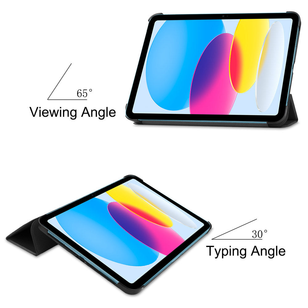 ARMOR-X iPad 10.9 Smart Tri-Fold Stand Magnetic PU Cover.