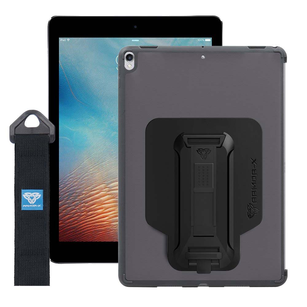 ARMOR-X Apple iPad Pro 10.5 protective case with handstrap. Excellent protection with TPU shock absorption housing.