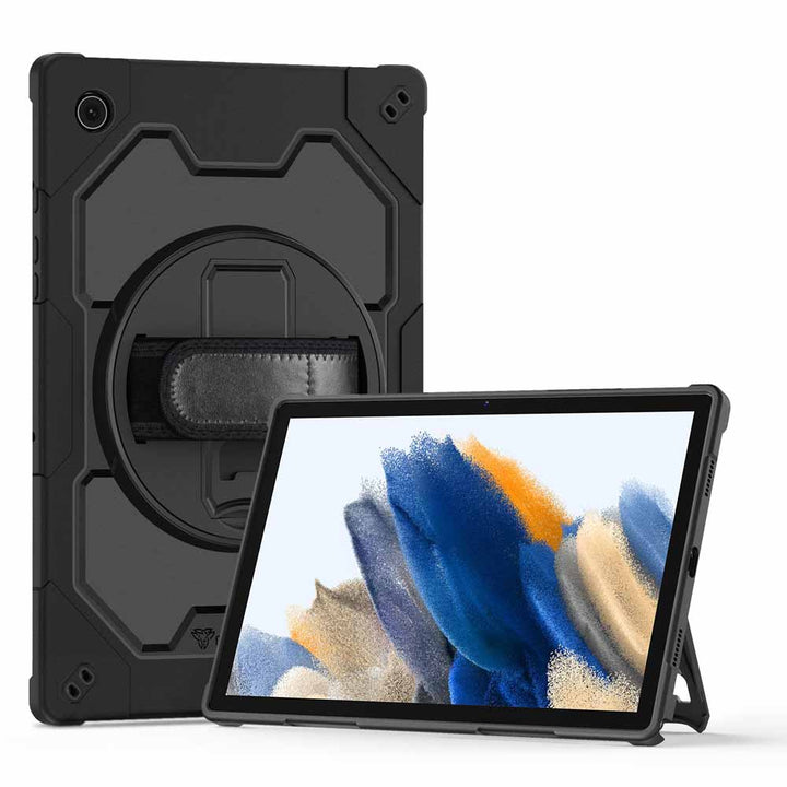 ARMOR-X Samsung Galaxy Tab A8 SM-X200 / X205 2 layers heavy duty rugged case. One-handed design for your workplace.