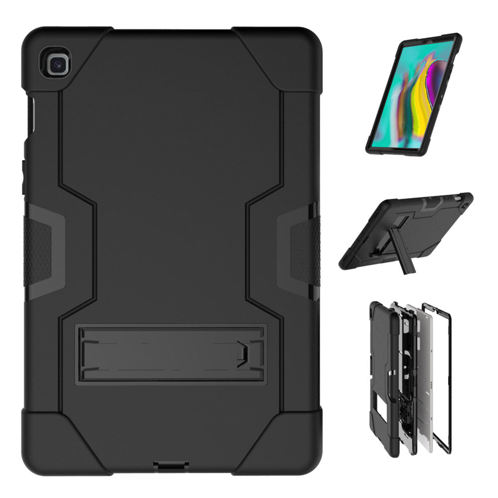 ARMOR-X Samsung Galaxy Tab S5e T720 T725 shockproof case, impact protection cover with kick stand. Ultra 3 layers impact resistant design.