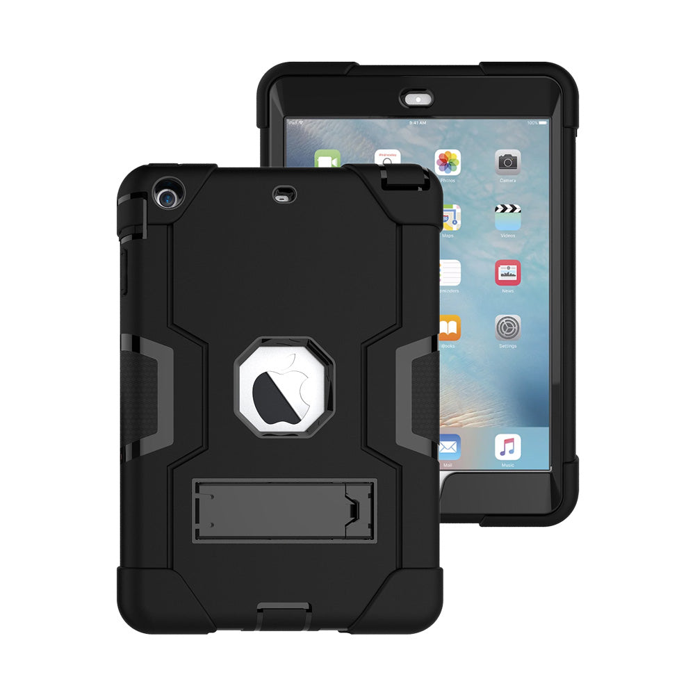 ARMOR-X iPad mini 3 / mini 2 / mini 1 shockproof case, impact protection cover with kick stand. Rugged case with kick stand. 