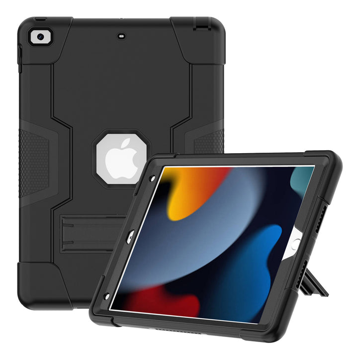 ARMOR-X  iPad 10.2 (7TH & 8TH & 9TH GEN.) 2019 / 2020 / 2021 shockproof case, impact protection cover. Rugged case with kick stand. 