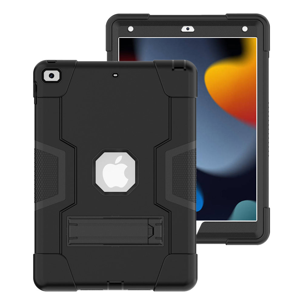 ARMOR-X  iPad 10.2 (7TH & 8TH & 9TH GEN.) 2019 / 2020 / 2021 shockproof case, impact protection cover with kick stand. Rugged case with kick stand. 